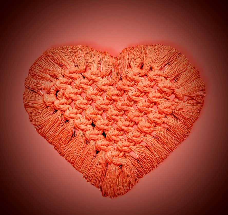 Macrame Heart set tablet