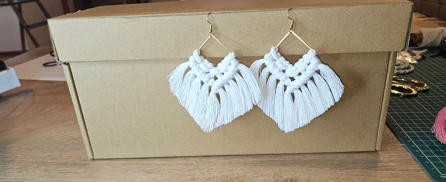 Longs Earrings Macramé