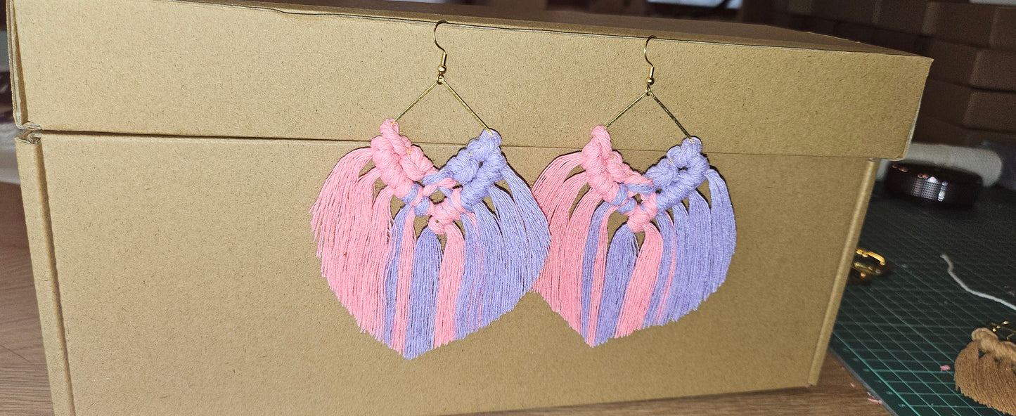 Longs Earrings Macramé