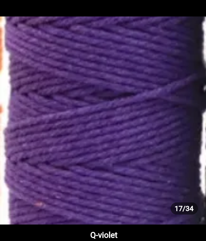 Set 10 pieces 6mm 100% cotton threads; 35 diferents colors