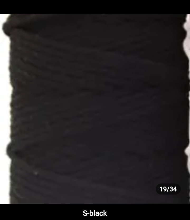 Set 10 pieces 3mm 100% cotton threads; 35 diferents colors