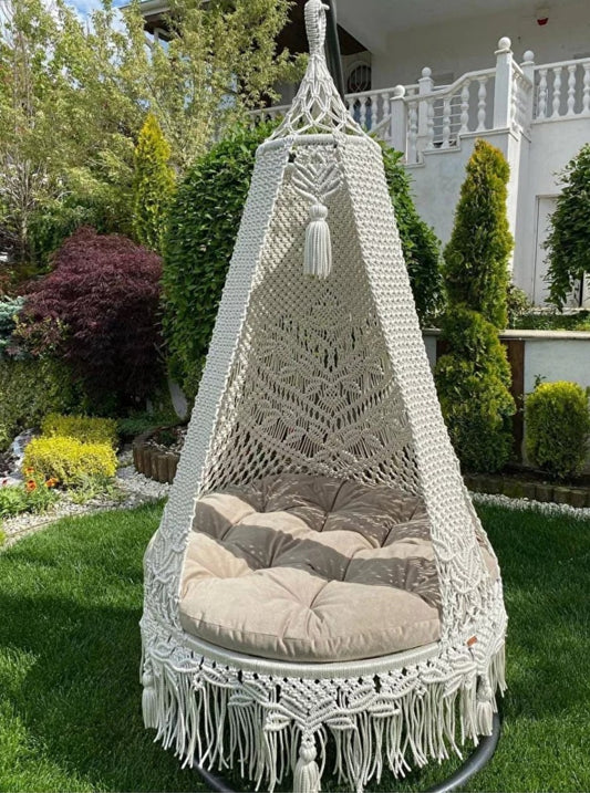 LUXURY Macrame Hanging Chair XL