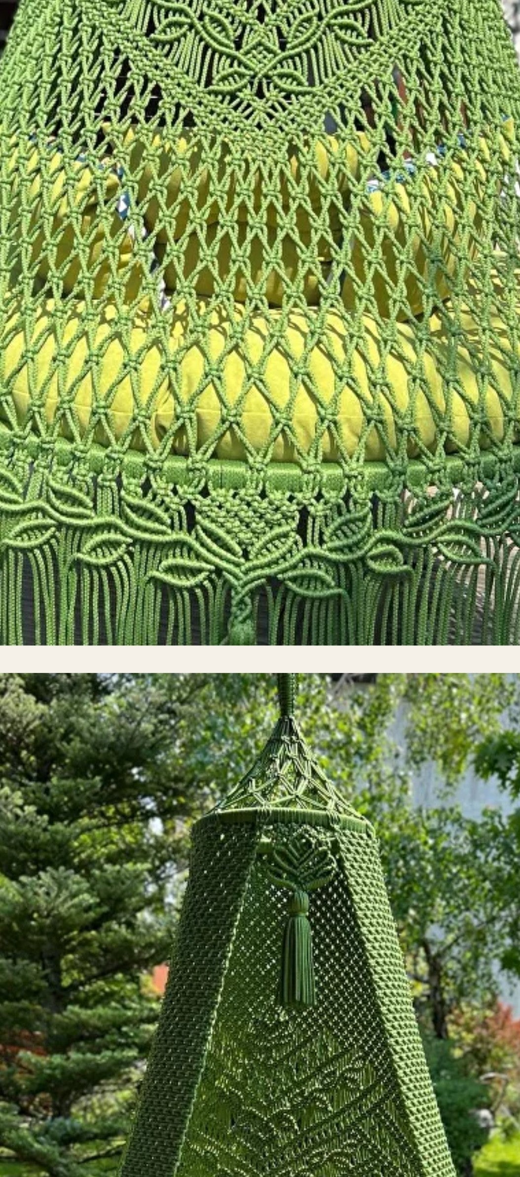 LUXURY Macrame Hanging Chair XL