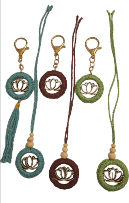 Mini lotus keychain
