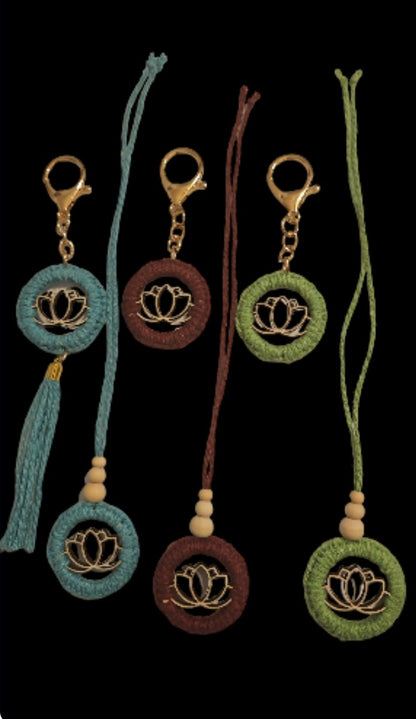 Mini lotus keychain