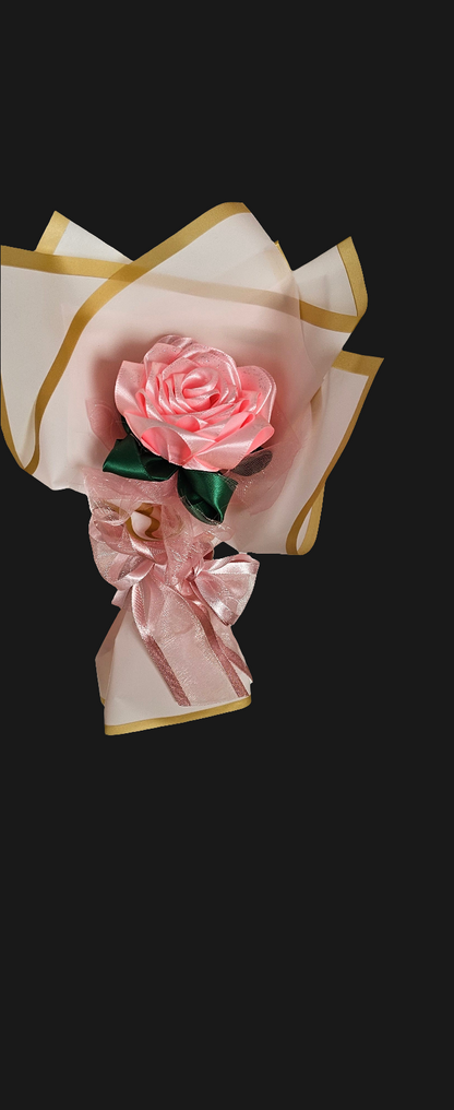 Bouquet of eternal roses in shallow