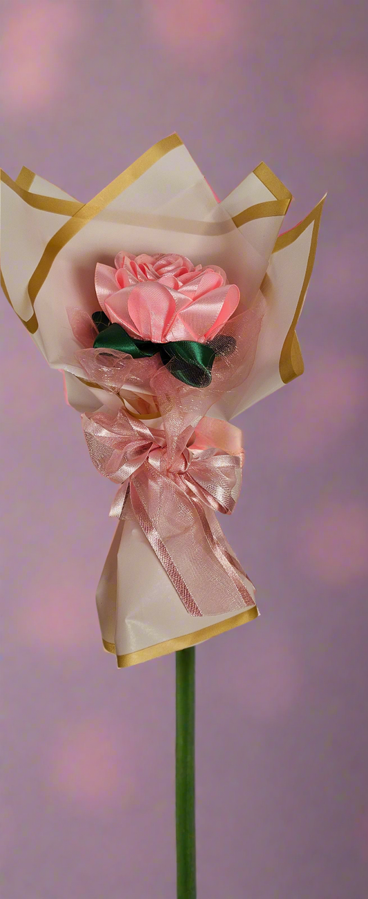 Bouquet of eternal roses in shallow