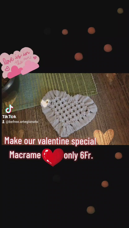 Macrame Heart set tablet