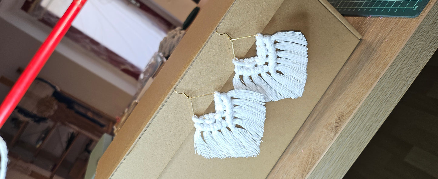 Longs Earrings Macramé