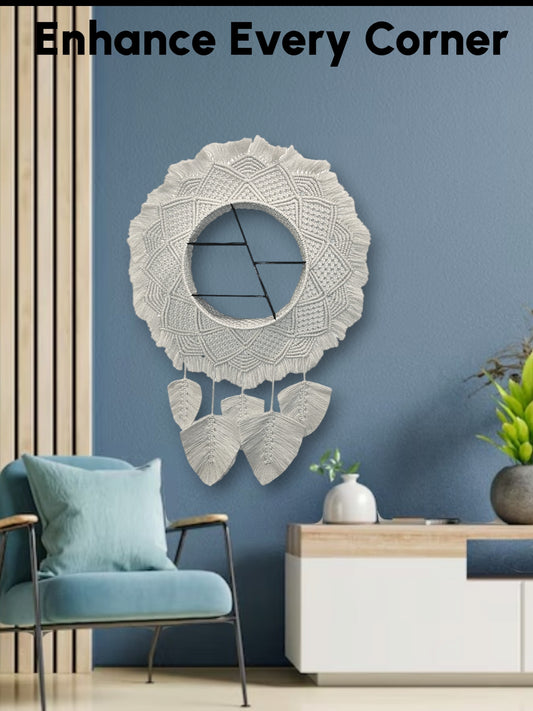 Macrame shelf