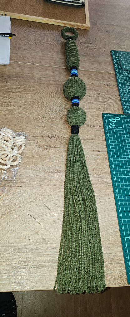 Elegant Forest Green Tassel