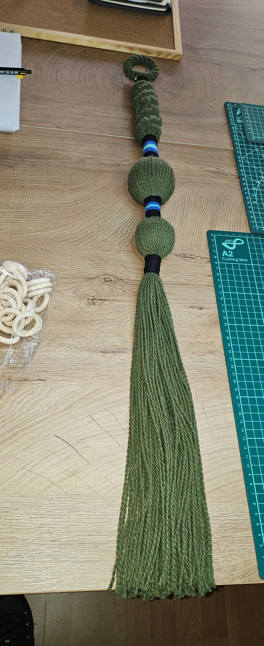Elegant Forest Green Tassel