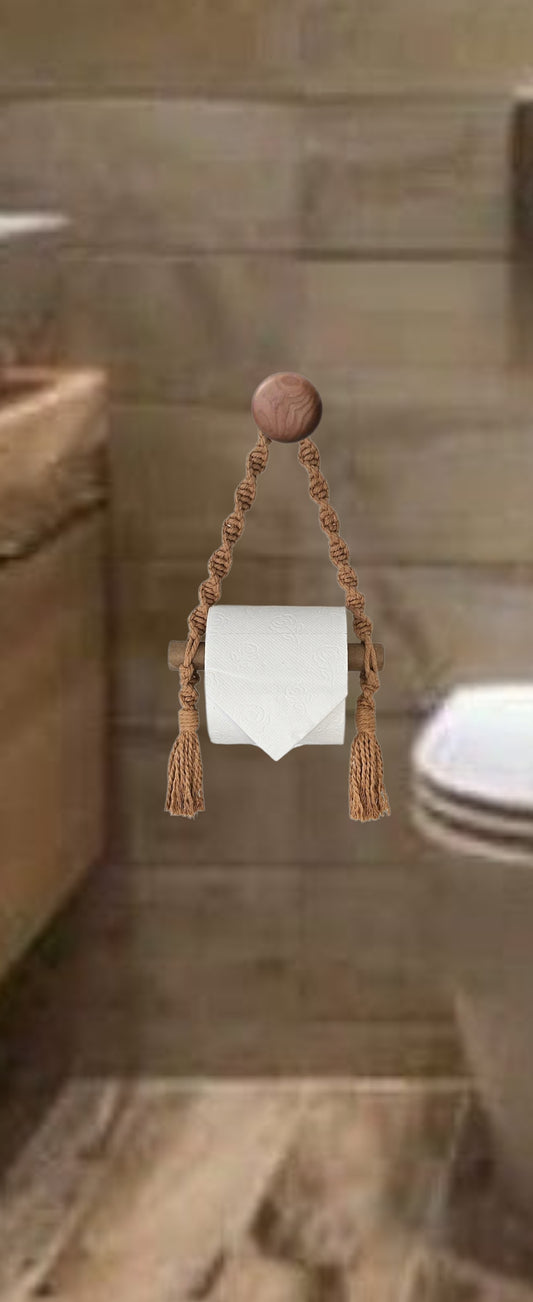 Macramé Toilet Paper Holder
