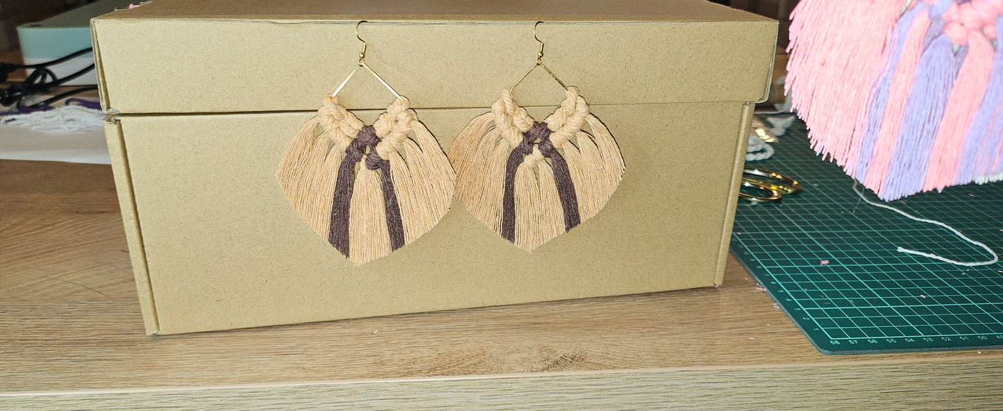 Longs Earrings Macramé