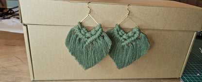 Longs Earrings Macramé