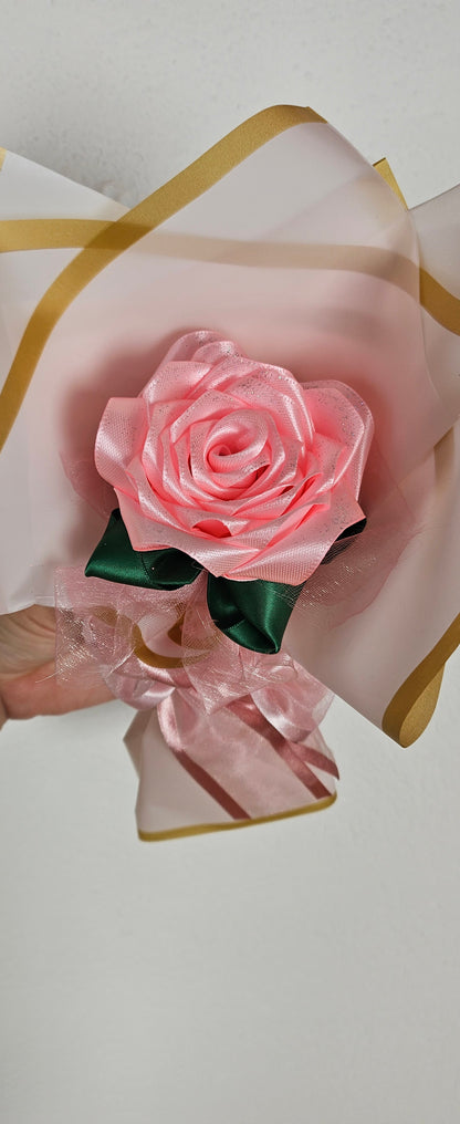 Bouquet of eternal roses in shallow