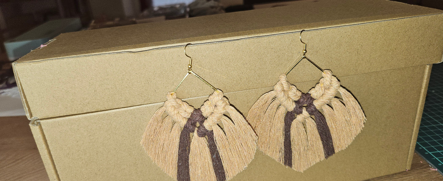 Longs Earrings Macramé